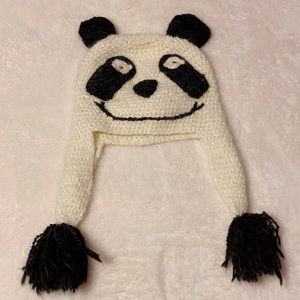 Knit Panda Hat